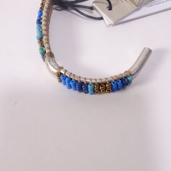 Nordstrom Treasure and bond Stone Choker Beaded Cuff Bracelet NWT 90 - Picture 4 of 9